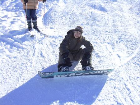 Pepette fait du snow